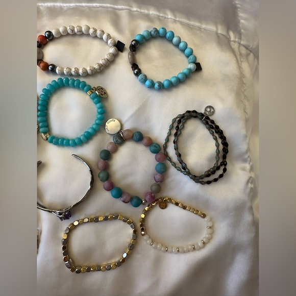 Rustic Cuff 24 Piece Bohemian Inspired Colorful Bracelet Set - Picture 3 of 9